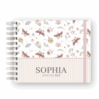LIVRO DO BEBÊ - FLORAL SOPHIA