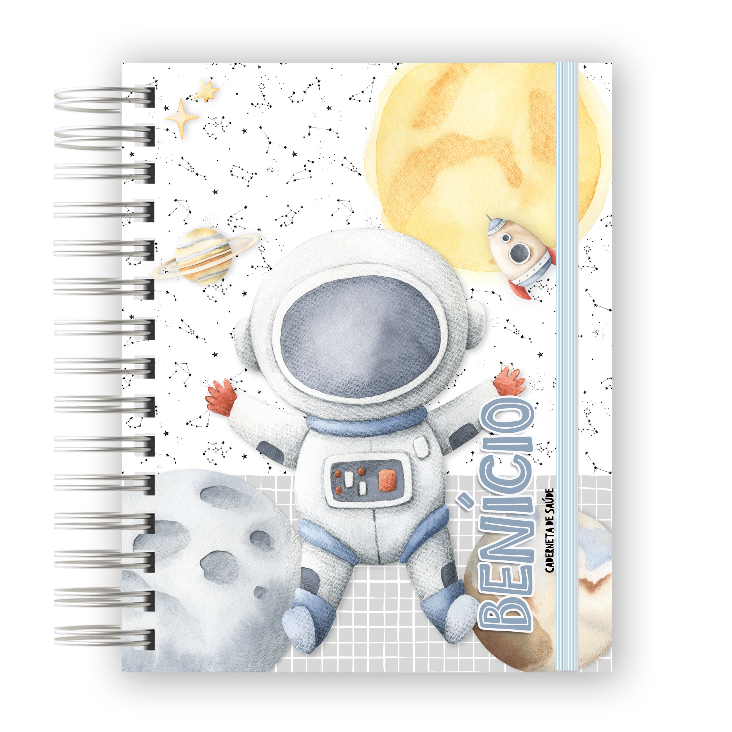 CADERNETA DE SAÚDE - ASTRONAUTA MENINO