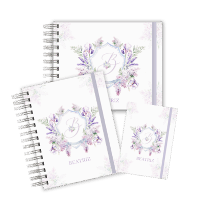 KIT MATERNIDADE AFETIVA - MONOGRAMA LILÁS 02