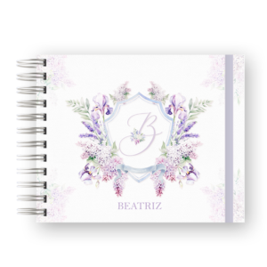 LIVRO DO BEBÊ - MONOGRAMA LILÁS 02