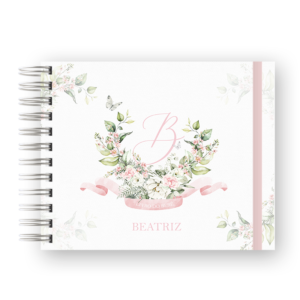 LIVRO DO BEBÊ - MONOGRAMA ROSA