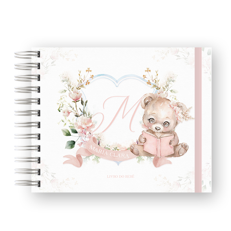 LIVRO DO BEBÊ - MONOGRAMA URSINHA