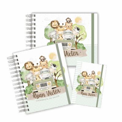 KIT MATERNIDADE AFETIVA - SAFARI AQUARELA