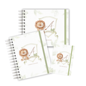 KIT MATERNIDADE AFETIVA - MONOGRAMA LEÃOZINHO