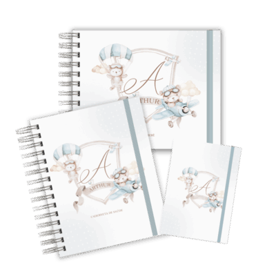 KIT MATERNIDADE MEMÓRIAS - MONOGRAMA URSINHO AVIADOR