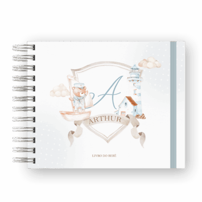 LIVRO DO BEBÊ - MONOGRAMA URSINHO MARINHEIRO