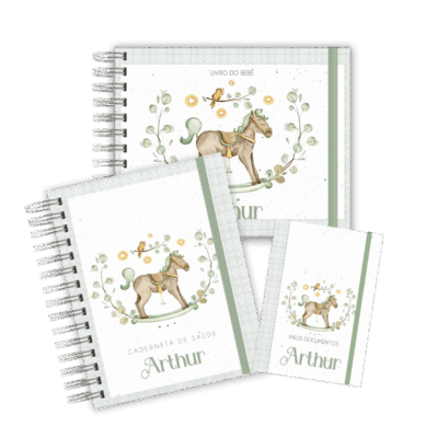 KIT MATERNIDADE MEMÓRIAS - CAVALINHO VERDE