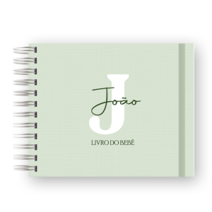 LIVRO DO BEBÊ - MINIMALISTA VERDE