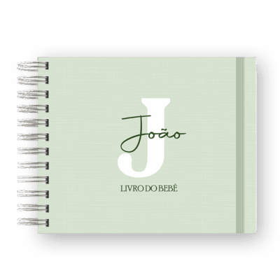 LIVRO DO BEBÊ - MINIMALISTA VERDE