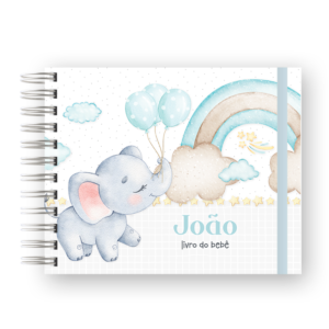 LIVRO DO BEBÊ - ELEFANTINHO BALÕES
