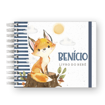 LIVRO DO BEBÊ - RAPOSA AZUL