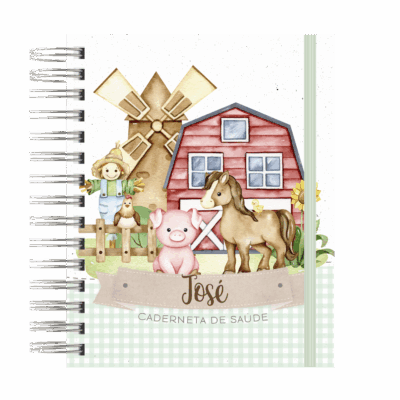 CADERNETA DE SAÚDE - FAZENDINHA AQUARELA