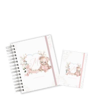 CADERNETA + PORTA DOCUMENTOS - MONOGRAMA URSINHA