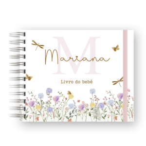LIVRO DO BEBÊ - FLORAL CLEAN