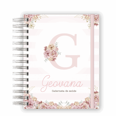 CADERNETA DE SAÚDE - ALFABETO LINHO FLORAL