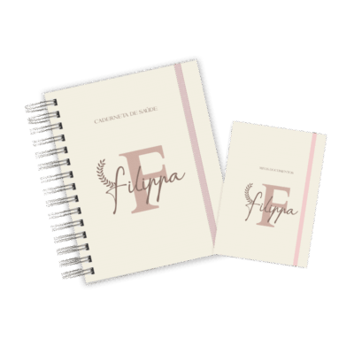CADERNETA + PORTA DOCUMENTOS - MONOGRAMA