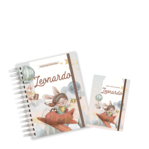 CADERNETA + PORTA DOCUMENTOS - AVENTURA NO CÉU