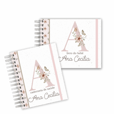 KIT BABY - ALFABETO BORBOLETA ROSA