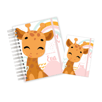 CADERNETA + PORTA DOCUMENTOS - GIRAFINHA