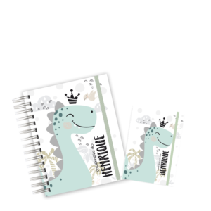 CADERNETA + PORTA DOCUMENTOS - DINO