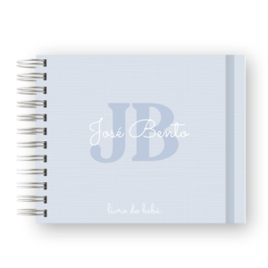 LIVRO DO BEBÊ - MINIMALISTA AZUL