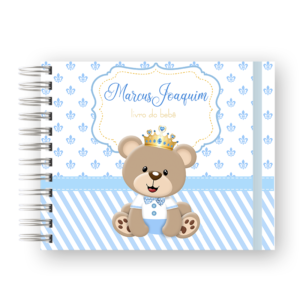 LIVRO DO BEBÊ - URSINHO PRINCIPE AZUL CLARO