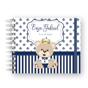 LIVRO DO BEBÊ - URSINHO PRINCIPE AZUL MARINHO