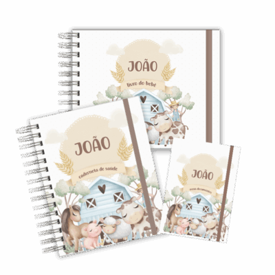 KIT MATERNIDADE MEMÓRIAS - FAZENDINHA MENINO