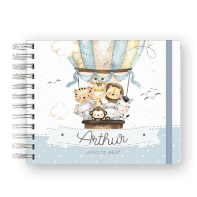 LIVRO DO BEBÊ - SAFARI BALÃO