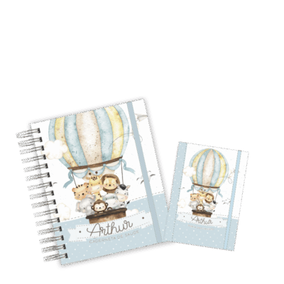 CADERNETA + PORTA DOCUMENTOS - SAFARI BALÃO