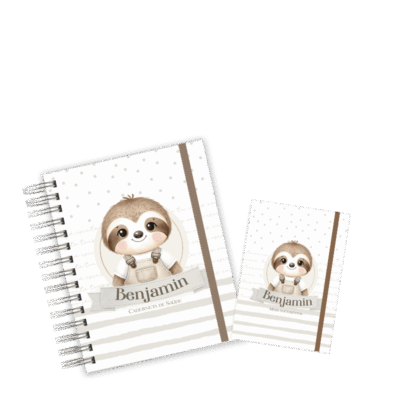 CADERNETA + PORTA DOCUMENTOS - PREGUICINHA BABY