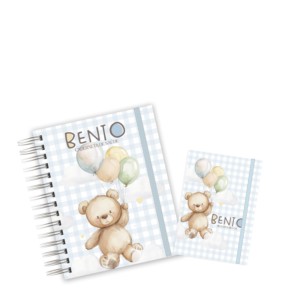 CADERNETA + PORTA DOCUMENTOS - URSO BALÃO