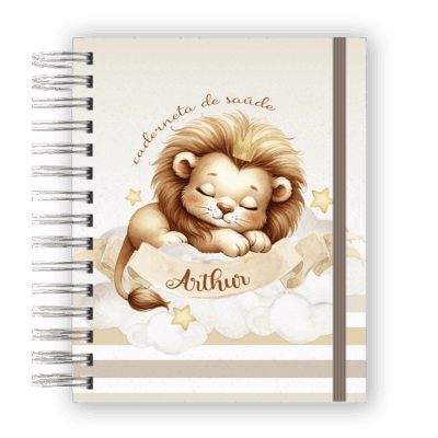 CADERNETA DE SAÚDE - LEÃOZINHO BEGE