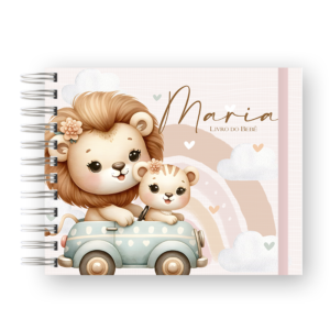 LIVRO DO BEBÊ - MÃE E FILHA LEOA