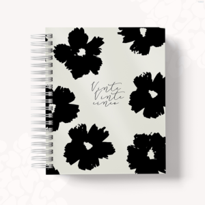 AGENDA  - PRETO FLORES