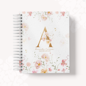 AGENDA  - ALFABETO FLORAL FLORES