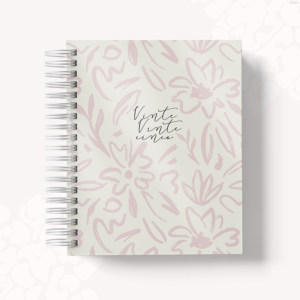 AGENDA  - ROSA  FLORAL