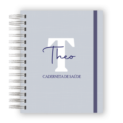 CADERNETA DE SAÚDE - MINIMALISTA AZUL JEANS