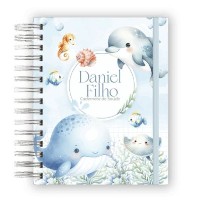 CADERNETA DE SAÚDE - FUNDO DO MAR BABY
