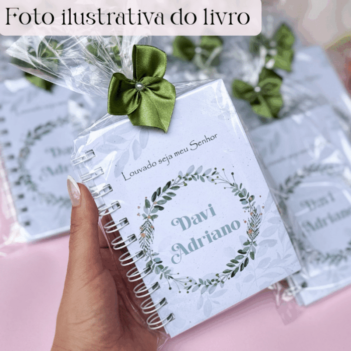 Livro de Oração Folhagem verde - ATACADO - Imagem 5