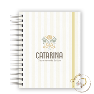 CADERNETA DE SAÚDE - MINIMALISTA FLORAL AMARELO