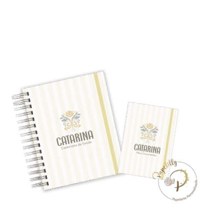 CADERNETA + PORTA DOCUMENTOS - MINIMALISTA FLORAL AMARELO