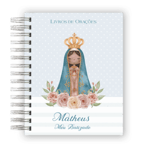 Livro de Oração Nossa Senhora Aparecida azul - UNITÁRIO