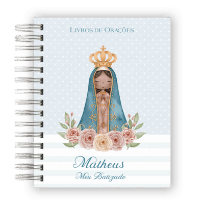 Livro de Oração Nossa Senhora Aparecida azul - ATACADO