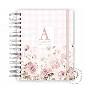 CADERNETA DE SAÚDE - ALFABETO MINIMALISTA FLORAL 1