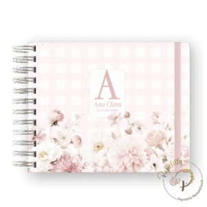 LIVRO DO BEBÊ - ALFABETO MINIMALISTA FLORAL 1