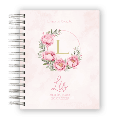Livro de Oração Floral Peônia- ATACADO