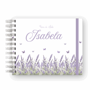 LIVRO DO BEBÊ - FLORAL LAVANDA