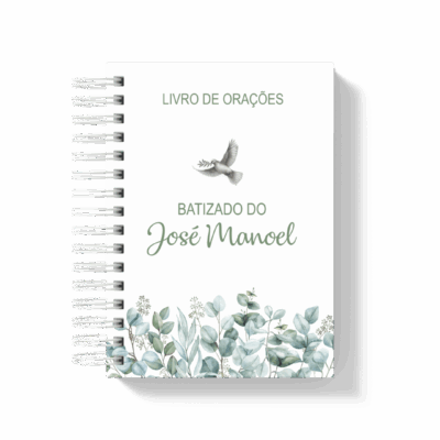 Livro de Oração Folhagem verde - ATACADO