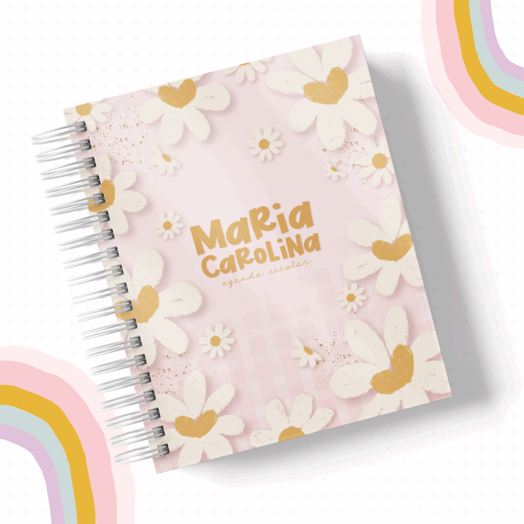 AGENDA ESCOLAR KIDS E TEEN - MARGARIDAS